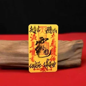 Personalized Feng Shui Talisman from Longhushan crafted with traditional Taoist energy symbols